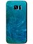 Galaxy S7 Edge Kılıf Hd Desen Baskılı Arka Kapak + Kırılmaz Cam - Mavi Aura 1