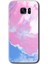 Galaxy S7 Edge Kılıf Hd Desen Baskılı Arka Kapak + Kırılmaz Cam - Liquid Lekeleer Art 1