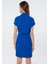 Kadın Keten Karışımlı Büzgü Detaylı Elbise 1310277-70894 3