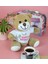 Harika Peluş 25 cm Happy Birthday Yazılı Çiçek Ayı 1
