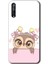 Huawei P Smart S Kılıf Hd Desen Baskılı Arka Kapak - Sevimli Baykuş 1
