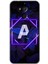 General Mobile Gm 8 Kılıf Hd Desen Baskılı Arka Kapak - Dark Neon Yaprak A Harfi 1