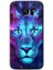Galaxy S7 Edge Kılıf Hd Desen Baskılı Arka Kapak + Kırılmaz Cam - Neon Lion 1