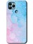 General Mobile Gm 22 Plus Kılıf Hd Desen Baskılı Arka Kapak + Esnek Nano Cam - Blue Art 1