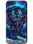 General Mobile Gm 9 Pro Kılıf Hd Desen Baskılı Arka Kapak + Esnek Nano Cam - Neon Aslan 1