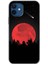 iPhone 12 Kılıf Hd Desen Baskılı Arka Kapak + Kırılmaz Cam - Kanlı Ay 1