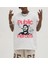 Public Heroes Baskılı Beyaz Oversize T-Shirt 1