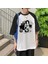 Y2K Pain And Gain Baskılı Beyaz Reglan Kol Oversize T-Shirt 2