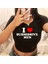 I Love Submisseve Baskılı Siyah Crop 2