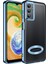 Galaxy A54 Kılıf Kamera Lens Korumalı Logo Gösteren Arkası Şeffaf Parlak Kenarlı Kapak (Omega) 1