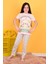Kız Çocuk Kısa Kollu Pijama Takımı Together Forever Somon 1