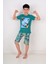 Erkek Çocuk Kısa Kollu Pijama Takımı Palm Beache Yeşil 3