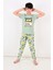Erkek Çocuk Kısa Kollu Pijama Takımı California Yeşil 2