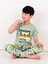 Erkek Çocuk Kısa Kollu Pijama Takımı California Yeşil 4