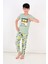 Erkek Çocuk Kısa Kollu Pijama Takımı California Yeşil 5