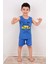 Erkek Çocuk Askılı Pijama Takımı Will Be Back Lacivert 3