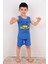 Erkek Çocuk Askılı Pijama Takımı Will Be Back Lacivert 4