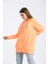 Kadın Iki Ip Kapşonlu Sweatshirt Orange 3