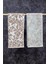 Penye Pamuğu 50 x 100 cm İpliği Boyalı 2'li Set Flower V1 1