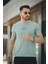 Ritmo Ritim Desen Baskılı Slim Fit Likralı Erkek Tshirt 1