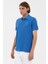 Polo Yaka Regular Fit Saks Erkek T-Shirt 1573851 2