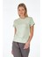 Bisiklet Yaka Basic Pastel Yeşil Kadın T-Shirt 2SWCT1313F 3