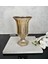 AYAKLI BOMBELİ CAM VAZO GOLD 23X15 CM 4