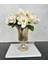 AYAKLI BOMBELİ CAM VAZO GOLD 23X15 CM 3