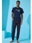 Lacivert Hello Summer Baskılı Kısa Kollu Erkek Pijama Takımı 3