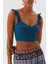 Kalp Yaka Fırfırlı Askılı Crop Bluz 5