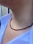 4 mm Red Jasper Fasetli Doğal Taş Kolye 1