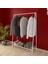 Oval Telli Beyaz Butik Askısı Konfeksiyon Askılık Elbise Askılığı 2