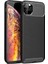 Apple iPhone 11 Pro Max Karbon Desenli Negro Silikon Kılıf 1