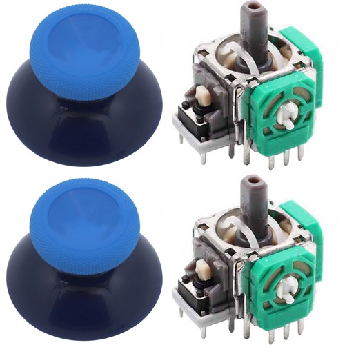 XBOX One Analog Motor Topuz Seti 2+2 One - One S/X - Series S/X Uyumlu Siyah Buz Mavi Mavi