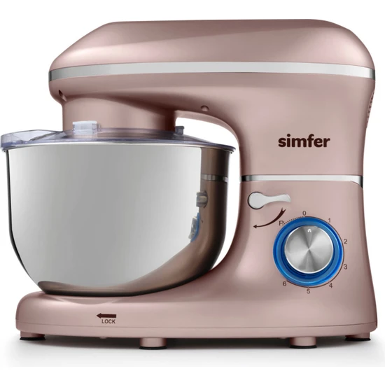 Simfer Şefim Stand Mikser 5,5l 1400W Rosegold