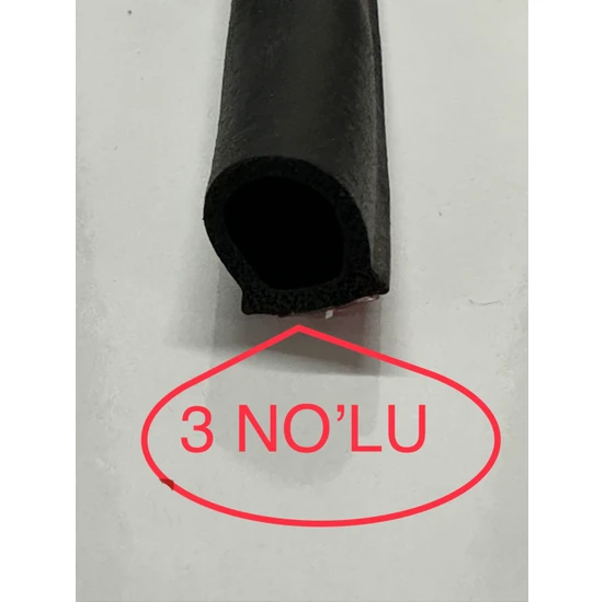 Çınarlas Bantlı D Kapı Fitili, D Sünger Fitil, 3 Nolu Fitil, 1 Metre (16*16)