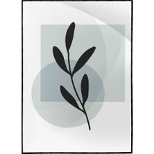 SHOP365 Bitki Yapraklar ve Şekiller Modern Poster P-002041
