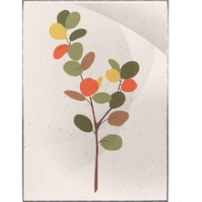 SHOP365 Çiçekler Meyveler Pastel Renkler Modern Poster P-001756