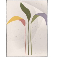 SHOP365 Yapraklar ve Dallar Pastel Renkler Modern Poster P-001775