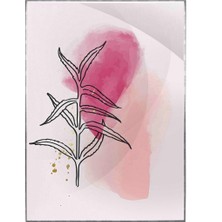 SHOP365 Yaprak Fırça Darbeleri Sulu Boya Görünümlü Modern Poster P-004450