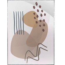 SHOP365 Şekiller ve Çizgiler Toprak Tonları Modern Poster P-002455