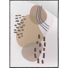 SHOP365 Şekiller ve Çizgiler Toprak Tonları Modern Poster P-002456