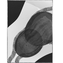 SHOP365 Şekiller Siyah Beyaz Renkler Modern Poster P-002954