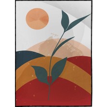 SHOP365 Yapraklar ve Şekiller Modern Poster P-003249