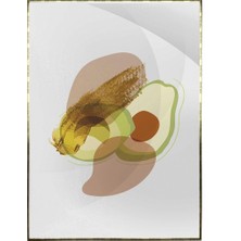 SHOP365 Meyveler ve Şekiller Karışık Renkler Illüstrasyon Poster P-003620