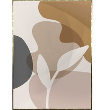 SHOP365 Yapraklar ve Şekiller Karışık Renkler Modern Poster P-003567