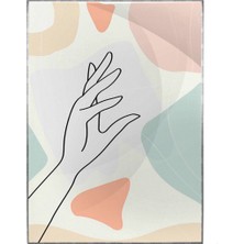 SHOP365 El Çizim ve Şekiller Pastel Renkli Modern Poster P-004283