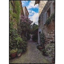 SHOP365 Fransada Eski Bir Şehir Dar Sokak Manzara Poster P-000281