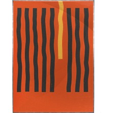 SHOP365 Çizgiler Turuncu Renkler Modern Poster P-000650