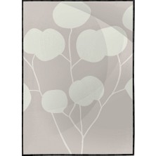 SHOP365 Yapraklar ve Şekiller Karışık Renkler Modern Poster P-001044